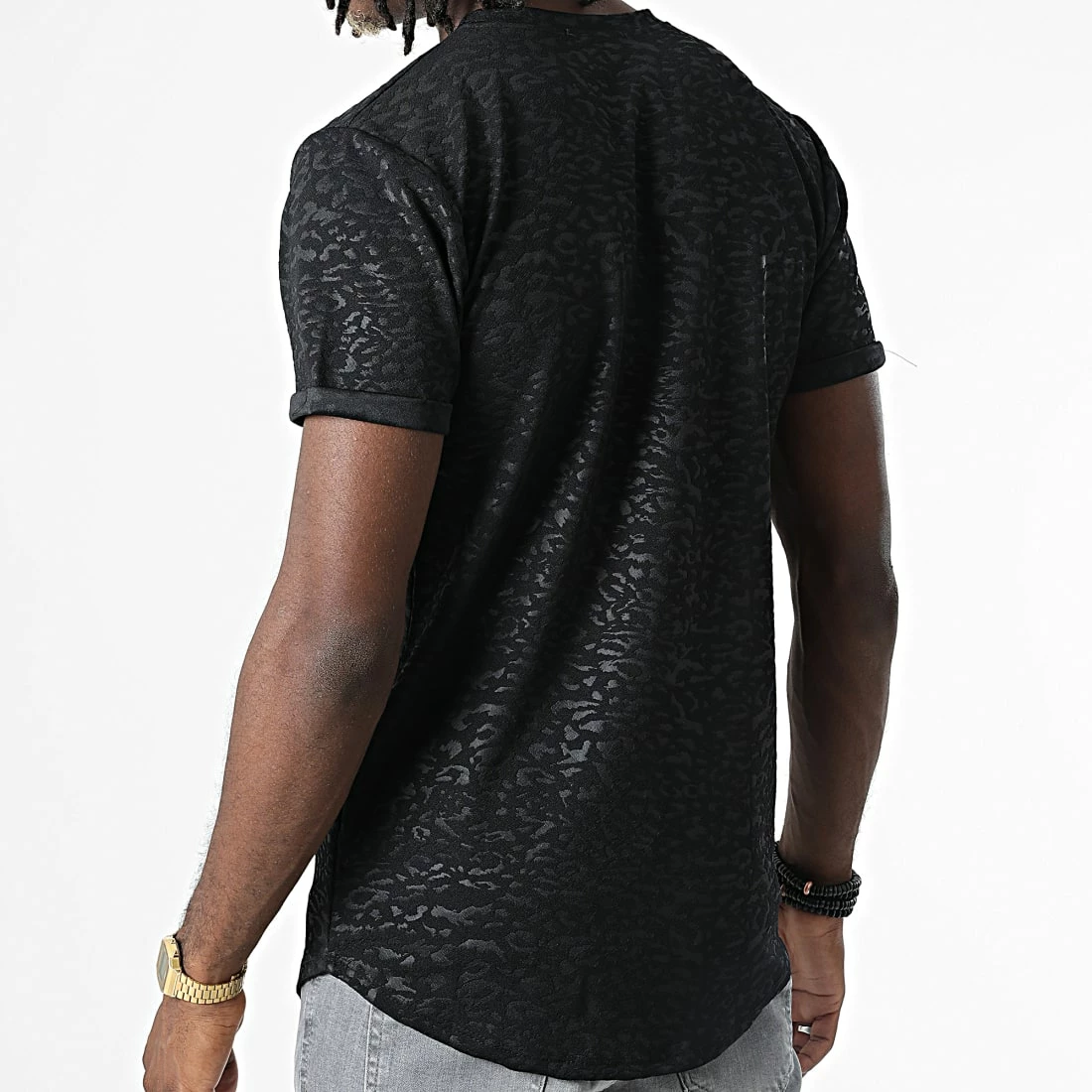 Meilleure affaire 👍 Tee 👚 Shirt Oversize 6407 Noir de MTX 🧨 – Image 4