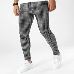 Nouveau 😍 Pantalon A Carreaux K755 Noir de MTX 🧨