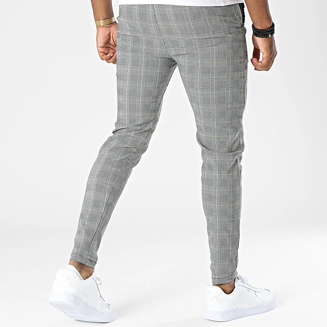 Offres ⭐ Pantalon A Carreaux K755 Gris de MTX 🔥 – Image 4