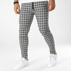 Acheter 😉 Pantalon A Carreaux K755 Noir Blanc de MTX 🔥