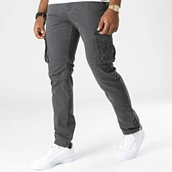 Nouveau 🔥 Pantalon Cargo F-1590 Gris Anthracite de MTX 🎁