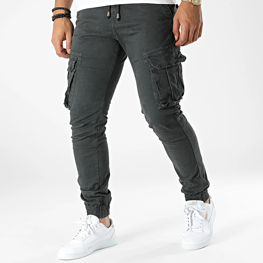 Offres ✨ Pantalon Cargo JM5507 Gris Anthracite de MTX ✨