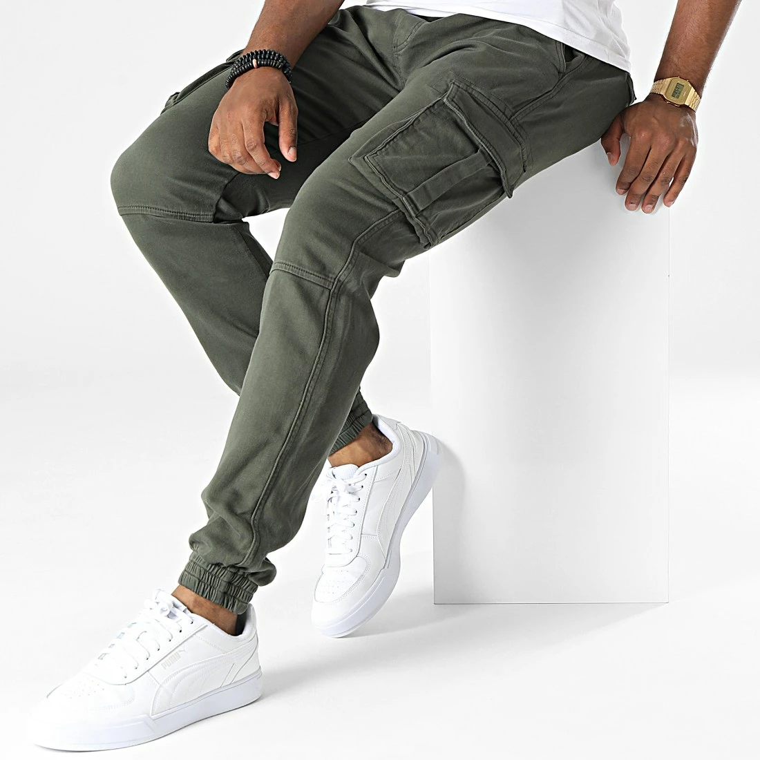 Offres ❤️ Pantalon Cargo YX-7109 Vert Kaki de MTX 🎉 – Image 3