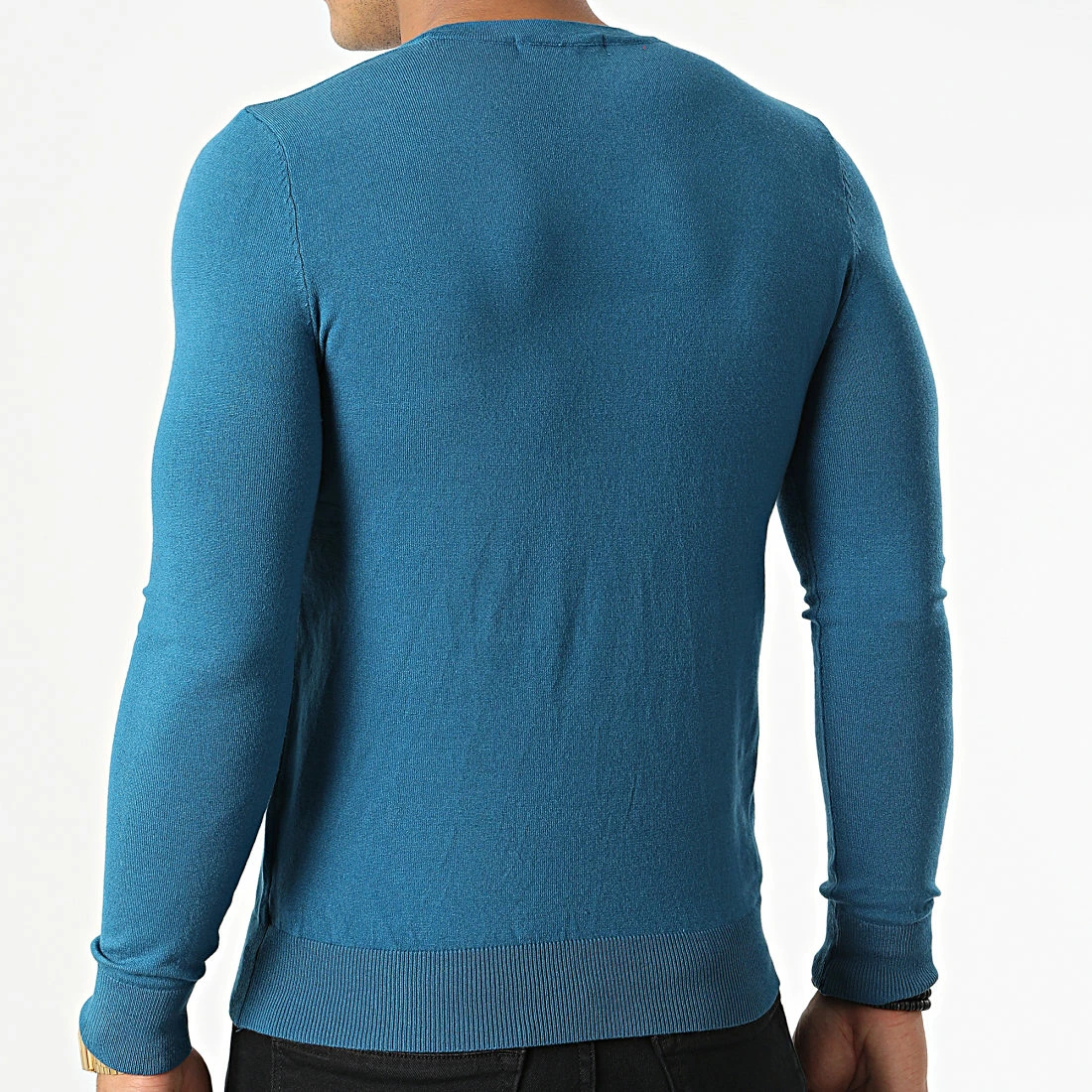 Budget 🎁 Pull Col V S2005 Bleu de MTX 🎉 – Image 4