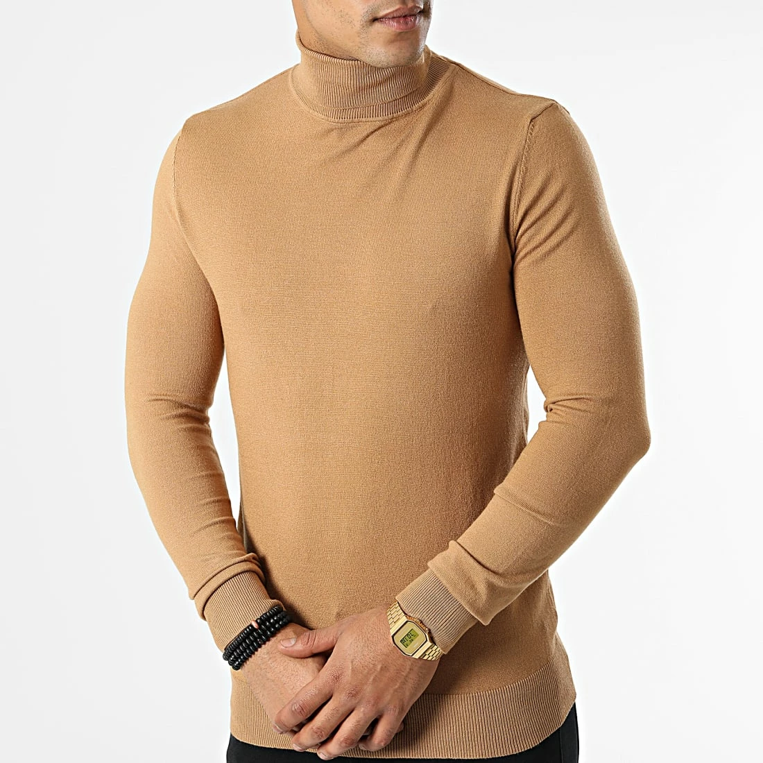 Tout neuf ❤️ Pull Col Roulé S2002 Camel de MTX 👍 – Image 3