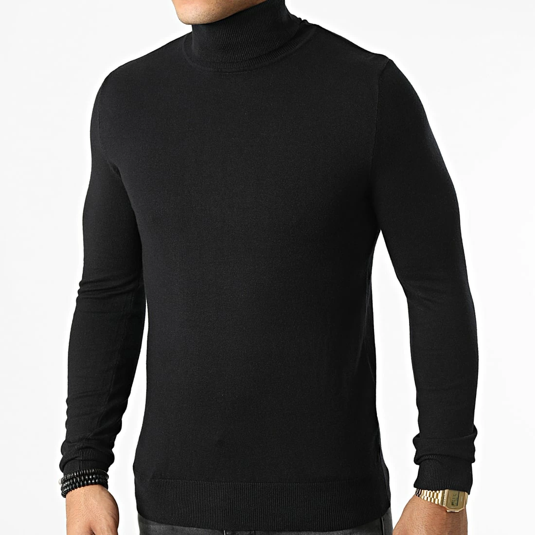 Vente flash đ Pull Col Roulé S2002 Noir de MTX â