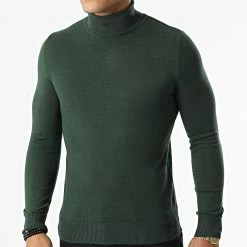 De gros 💯 Pull Col Roulé S2002 Vert de MTX 💯
