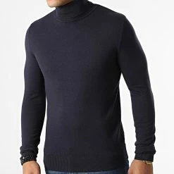 Meilleure affaire 🎉 Pull Col Roulé S2002 Bleu Marine de MTX 🌟