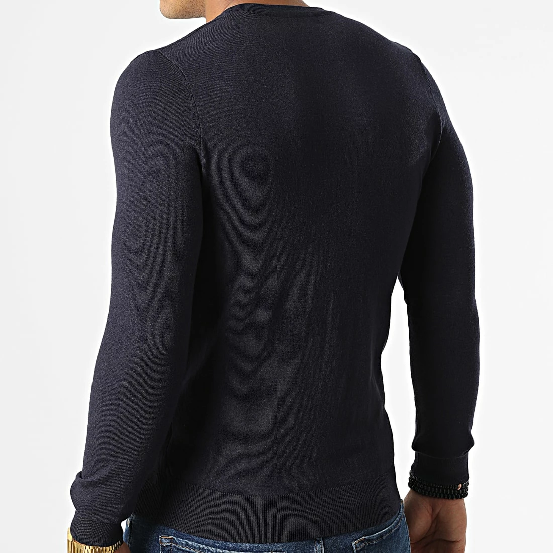 Sortie ✨ Pull Col V S2005 Bleu Marine de MTX ❤️ – Image 4