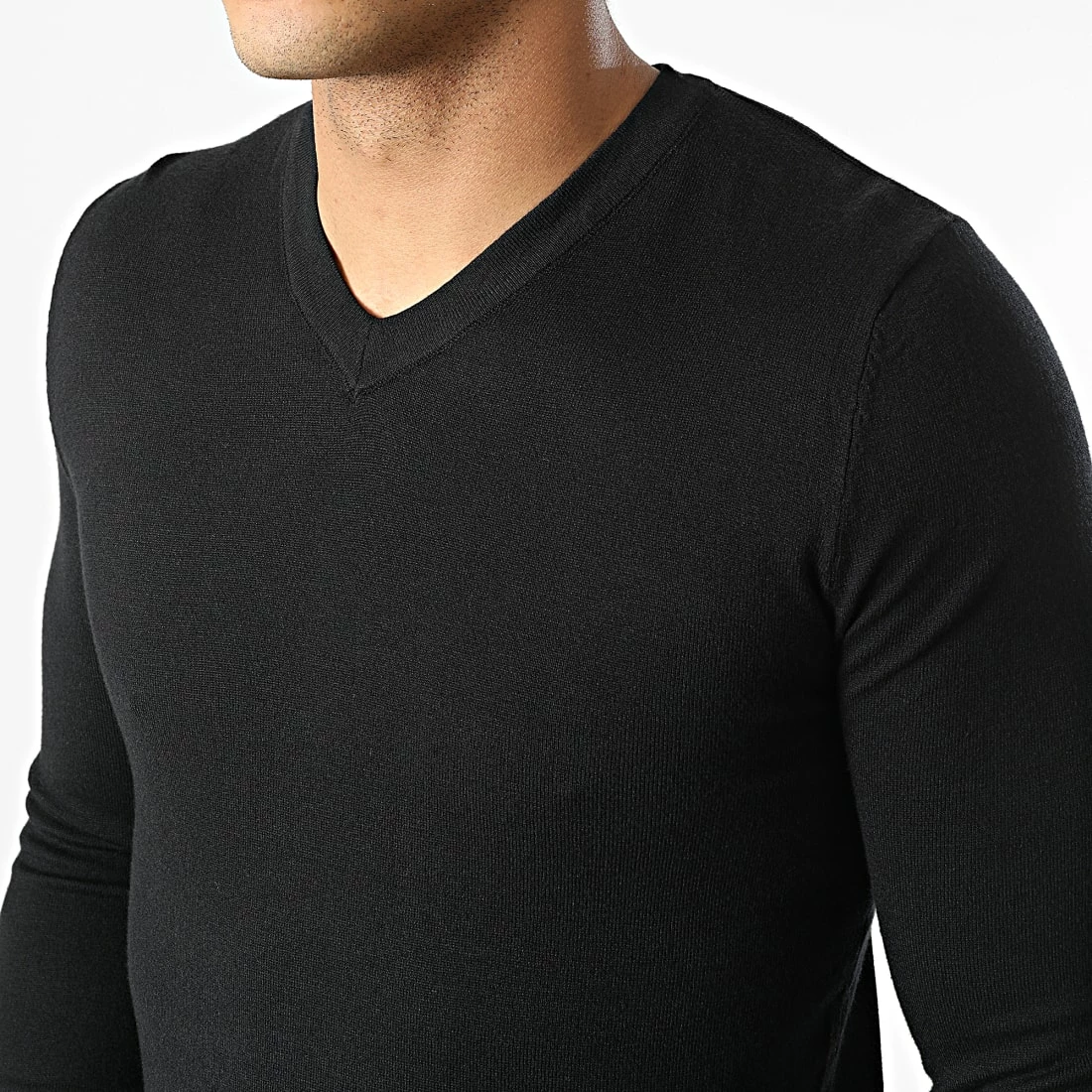 Nouveau ❤️ Pull Col V S2005 Noir de MTX 😀 – Image 2