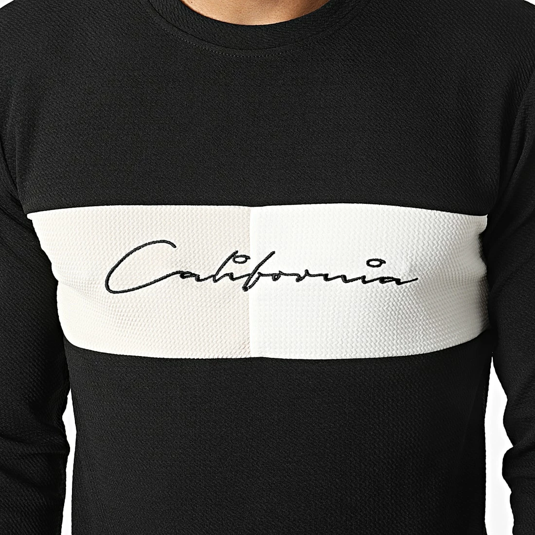 Grosses soldes 🧨 Tee 👚 Shirt Manches Longues Oversize 6576 Noir de MTX 👍 – Image 2