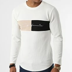 Budget 💯 Tee 👕 Shirt Manches Longues Oversize 6576 Beige Clair de MTX ✨