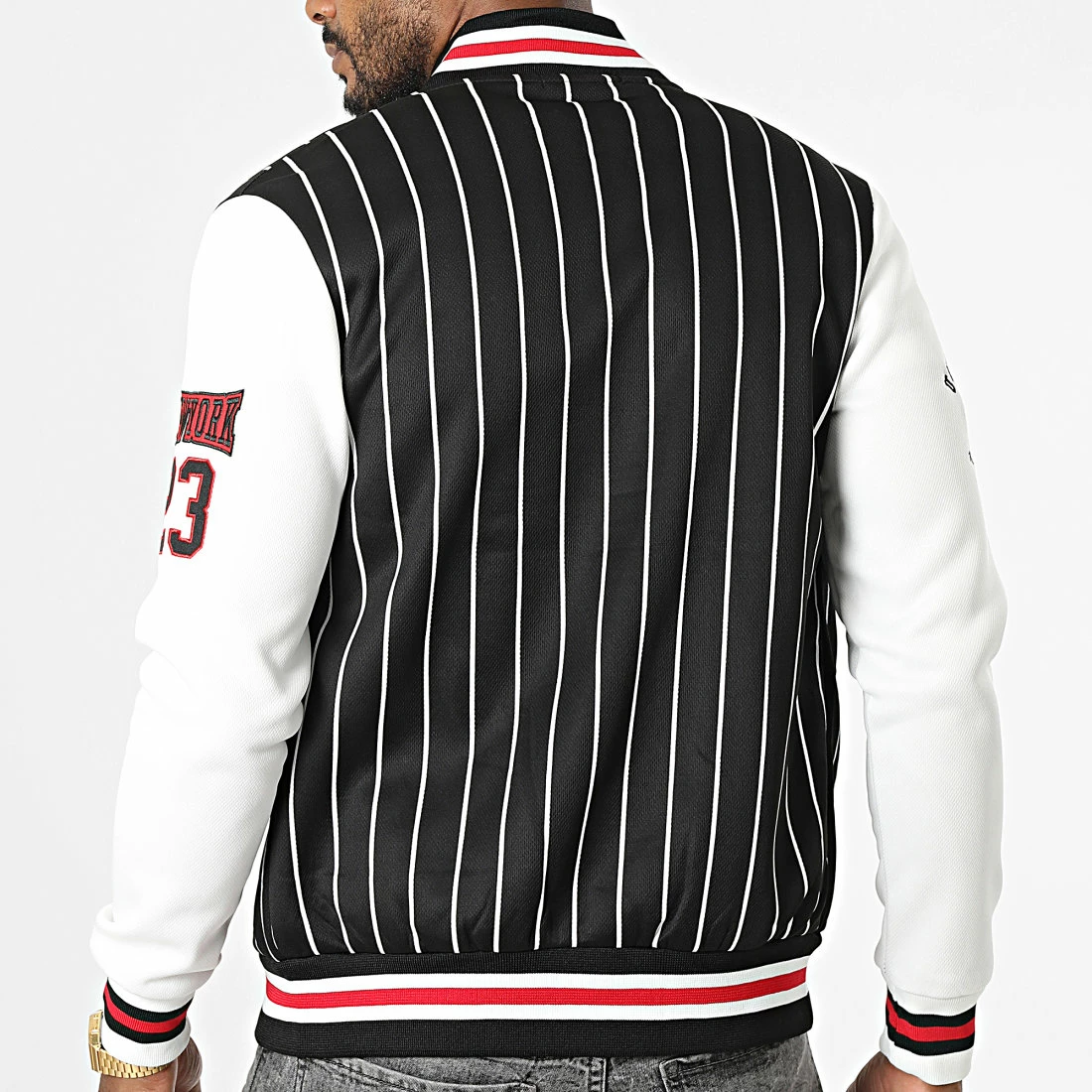 Top 10 💯 Veste A Rayures W-2957 Noir Blanc de MTX ✔️ – Image 4