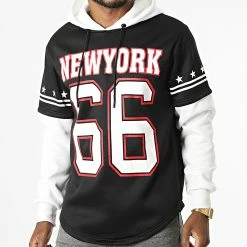 Vente flash 🌟 Sweat Capuche AH-98 Noir Blanc de MTX 😍