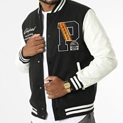 Bon marché ✨ Veste Teddy 22202 Noir Blanc de MTX 😀