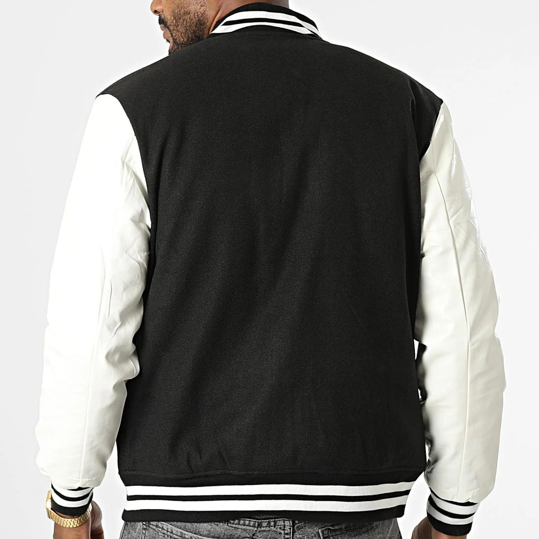 Bon marché ✨ Veste Teddy 22202 Noir Blanc de MTX 😀 – Image 4