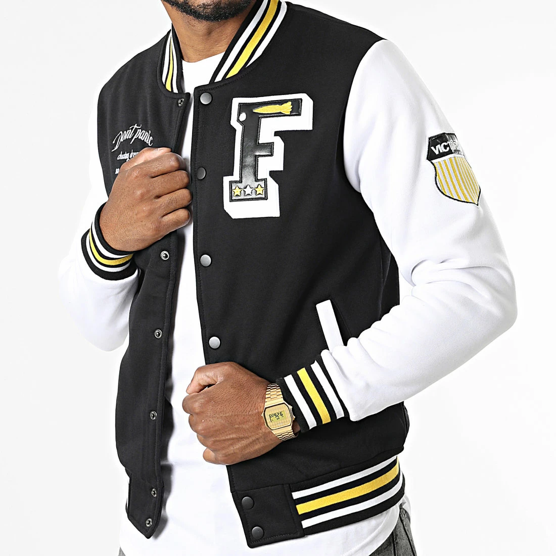 Les meilleures critiques de 👍 Veste Teddy 235 Noir Blanc de MTX ✔️