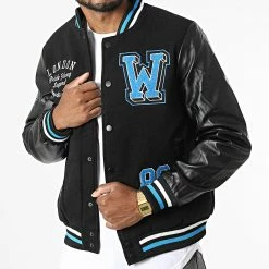 Meilleure vente 🔥 Veste Teddy 110 Noir Bleu de MTX 😉