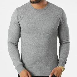 Vente flash ❤️ Pull S2001 Gris Chiné de MTX 🎁