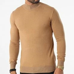 Offres 🎁 Pull Col Cheminée S2003 Camel de MTX ❤️