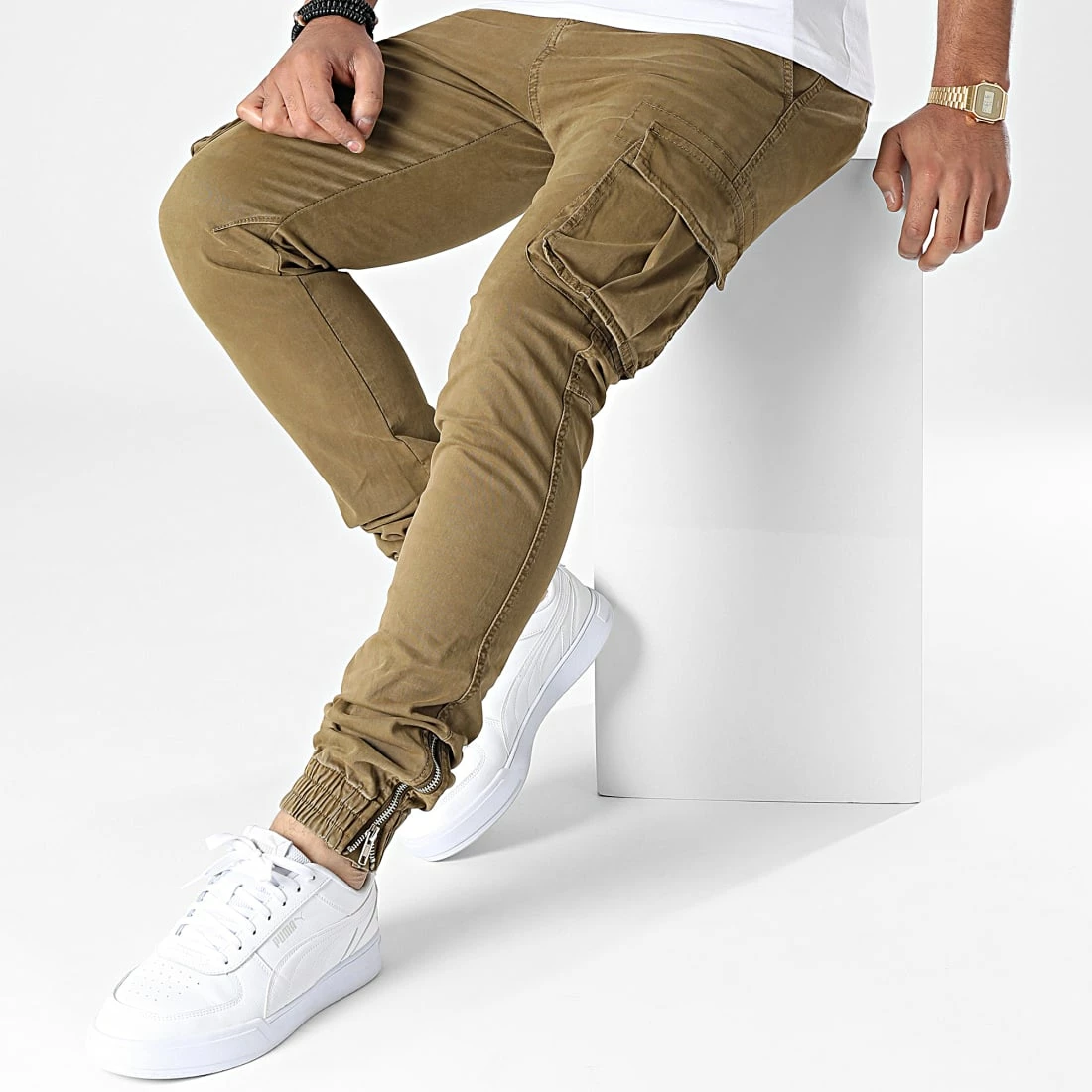 Nouveau 🥰 Pantalon Cargo F-1588 Camel de MTX 🎉 – Image 3