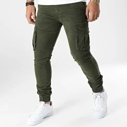 Grosses soldes 🔔 Pantalon Cargo F-1588 Vert Kaki de MTX 👍