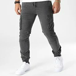 Acheter 😍 Pantalon Cargo F-1589 Gris Anthracite de MTX ⌛