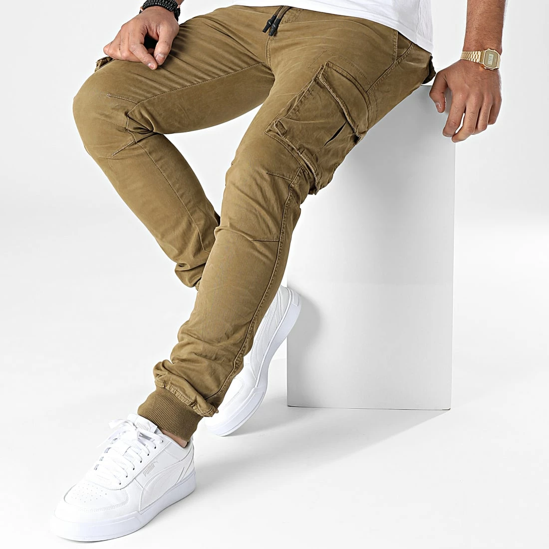Remise 👏 Pantalon Cargo F-1589 Camel de MTX 💯 – Image 3