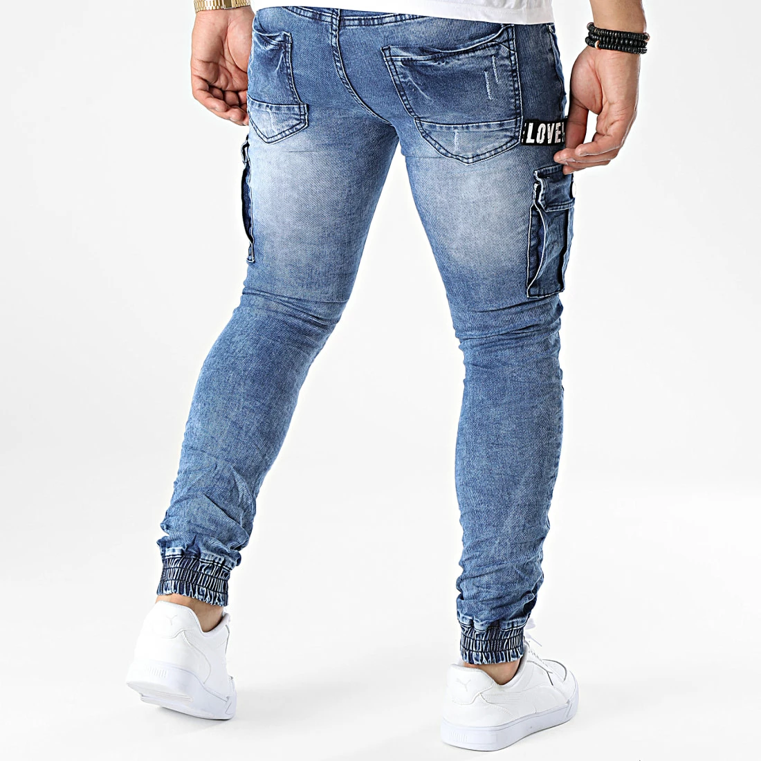 Budget 😉 Jean Cargo E9677 Bleu Denim de MTX 🛒 – Image 4