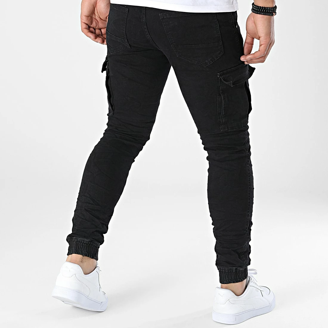 Le moins cher ⭐ Pantalon Cargo YX-155 Noir de MTX 🎁 – Image 4