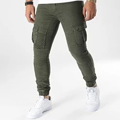 Vente flash 🛒 Pantalon Cargo E6979 Vert Kaki de MTX ✨