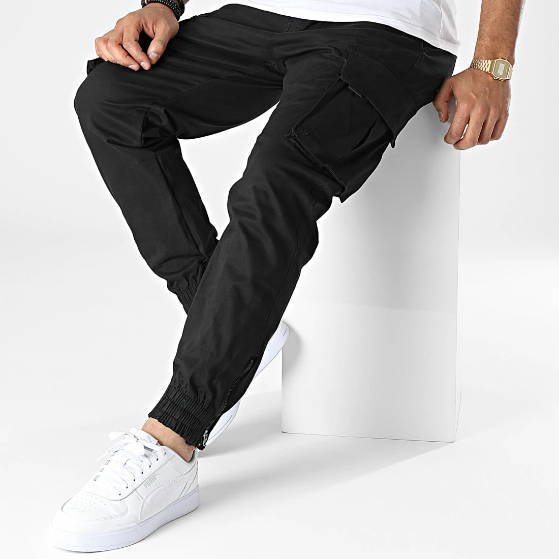 Bon marché 🛒 Pantalon Cargo 6019 Noir de MTX ✨ – Image 3