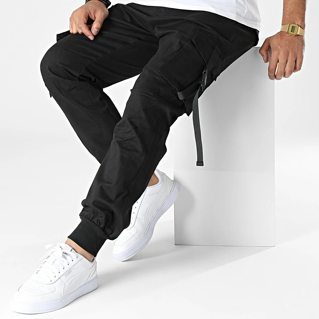 Nouveau 🔔 Pantalon Cargo 6021 Noir de MTX ✔️ – Image 3