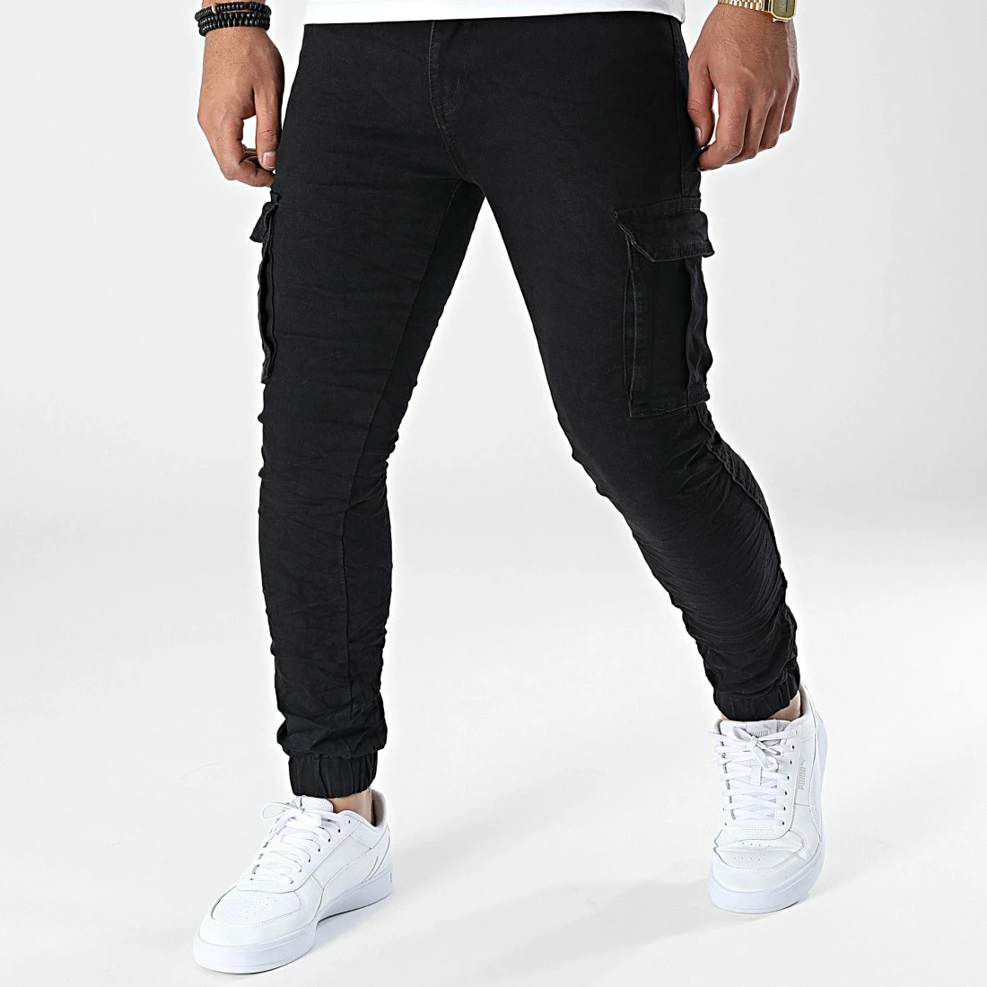 Meilleur prix ✔️ Pantalon Cargo YX-152 Noir de MTX 🛒