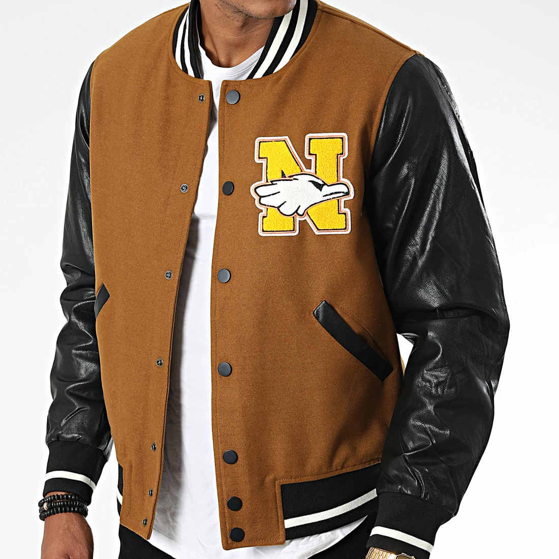 Budget đ Veste Teddy YT066 Camel Noir de MTX â â Image 3