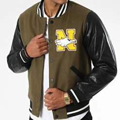 Budget 🥰 Veste Teddy YT066NB Vert Kaki Noir de MTX ✨