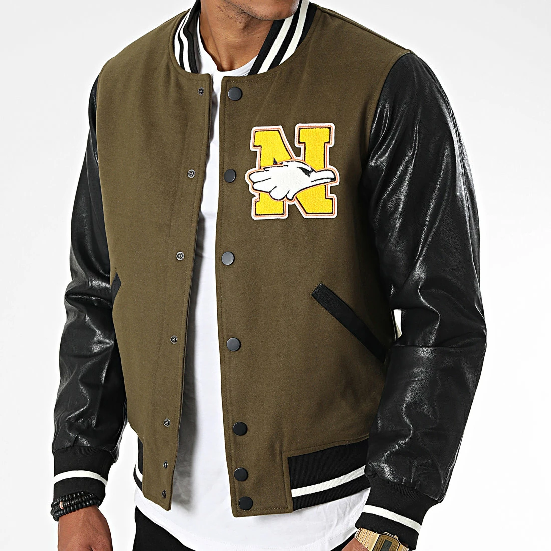 Budget đ„° Veste Teddy YT066NB Vert Kaki Noir de MTX âš â Image 3