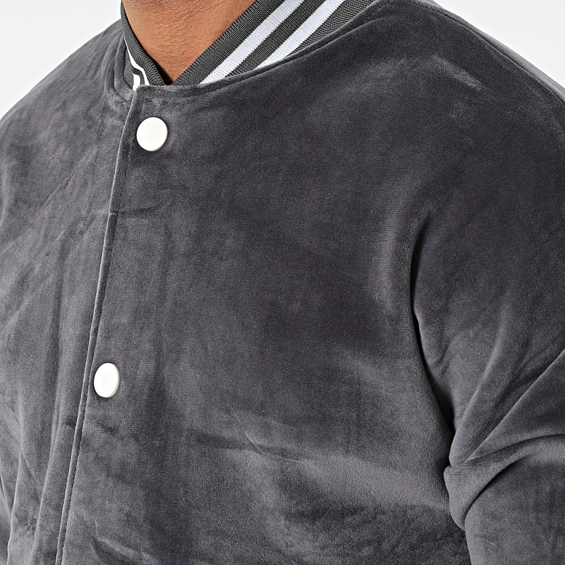 Grosses soldes 😉 Ensemble Veste Teddy Et Pantalon Jogging Y-107AB Gris Anthracite de MTX 👍 – Image 2