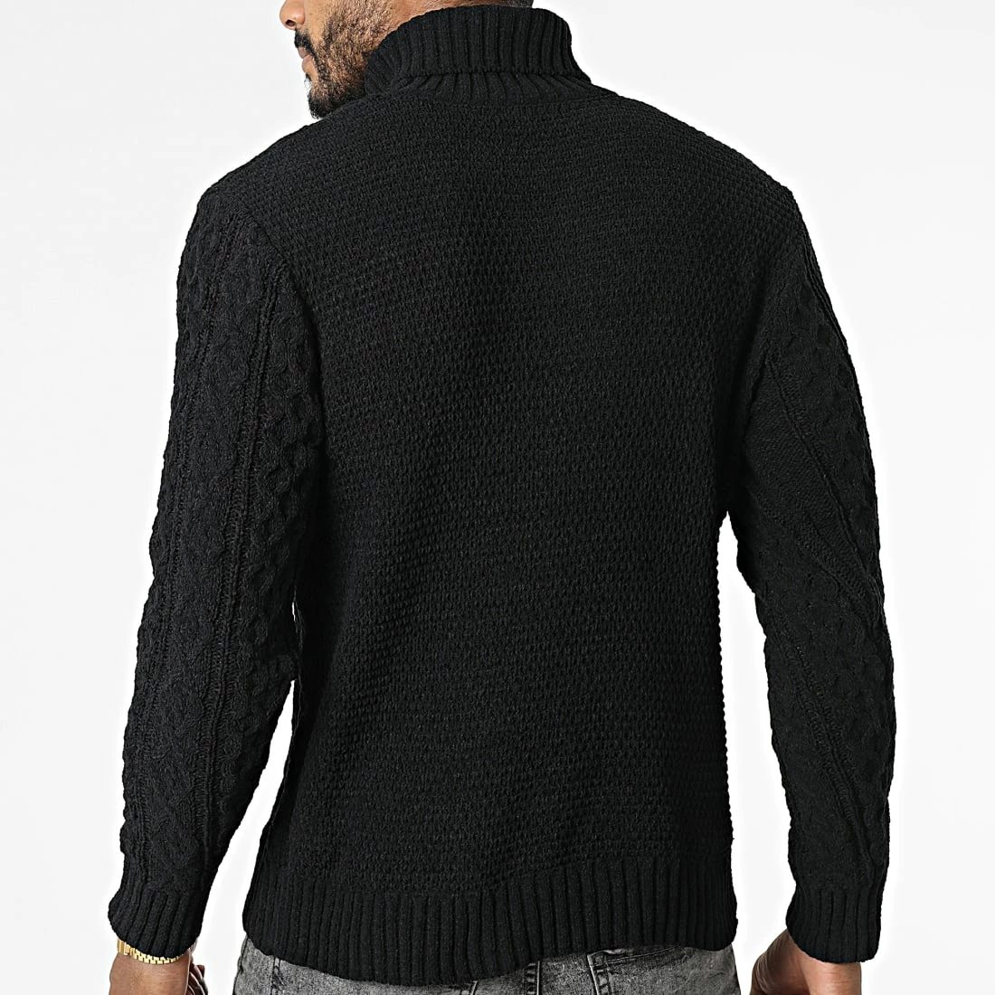 Vente flash 🔔 Pull Col Roulé S2006 Noir de MTX ✨ – Image 4