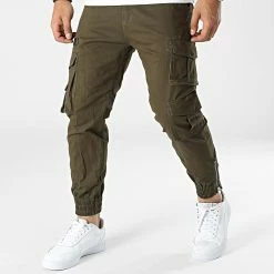 Bon marché 💯 Pantalon Cargo G6553 Vert Kaki de MTX ✨