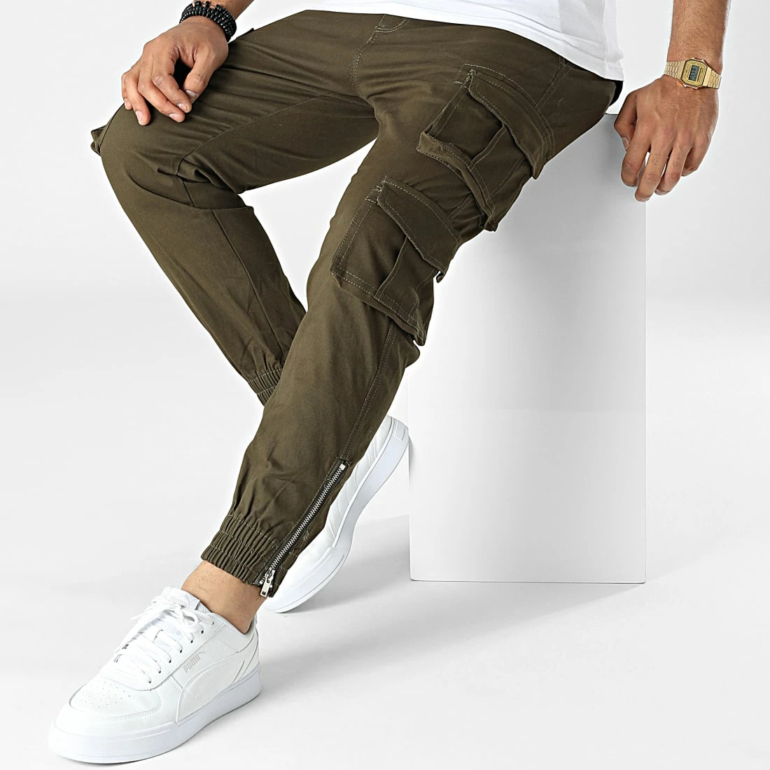 Bon marché 💯 Pantalon Cargo G6553 Vert Kaki de MTX ✨ – Image 3