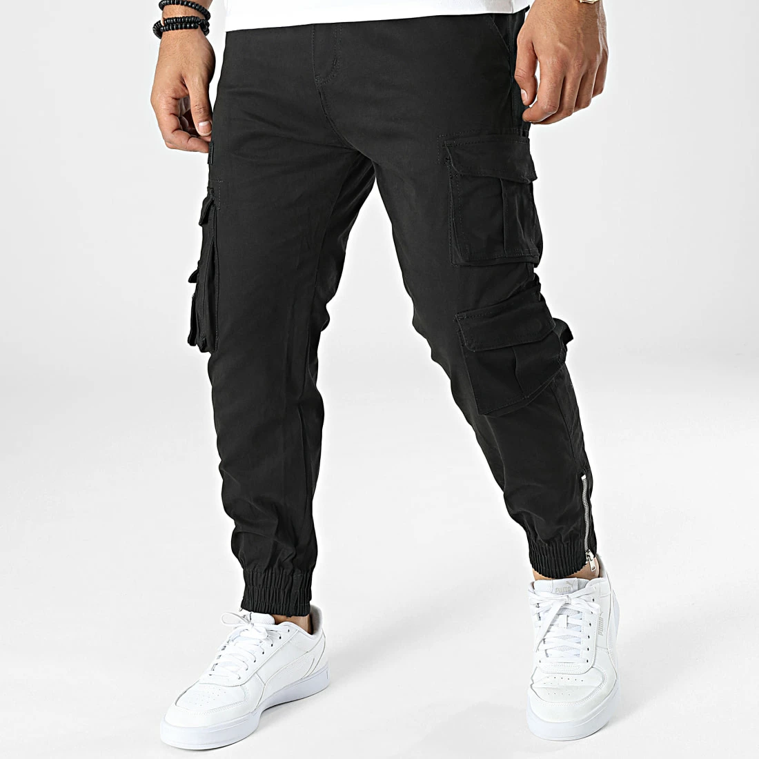 Remise 🔥 Pantalon Cargo G6553 Noir de MTX ✔️