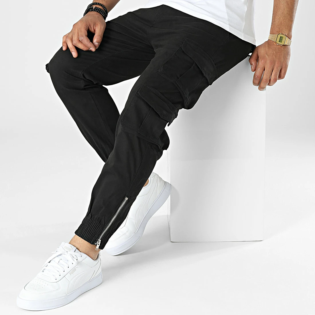 Remise 🔥 Pantalon Cargo G6553 Noir de MTX ✔️ – Image 3