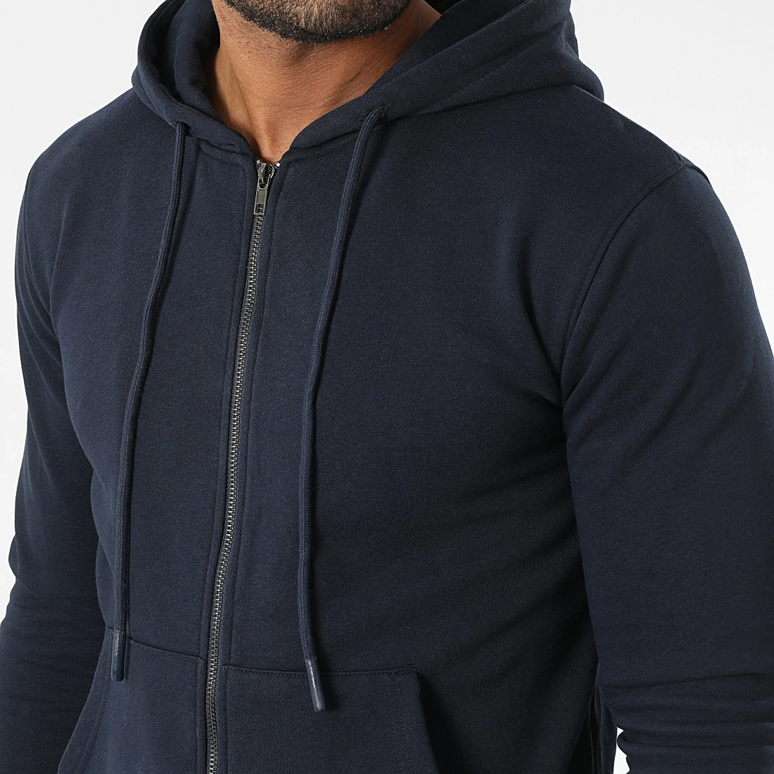 Offres 🤩 Sweat Zippé Capuche X3036 Bleu Marine de MTX ✔️ – Image 2