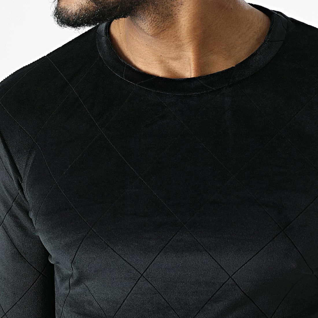 Remise 🌟 Tee 👕 Shirt Manches Longues Oversize D7385 Noir de MTX ⌛ – Image 2