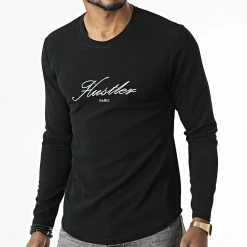 Sortie 🔥 Tee 👕 Shirt Manches Longues Oversize 6608 Noir de MTX 👏