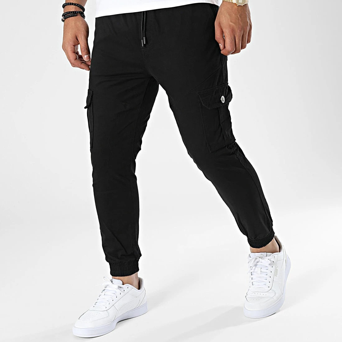 Vente flash 🎉 Pantalon Cargo E9611 Noir de MTX 🛒