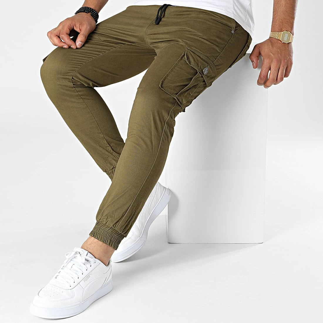 Vente flash 😍 Pantalon Cargo E9611 Vert Kaki de MTX 🔔 – Image 3