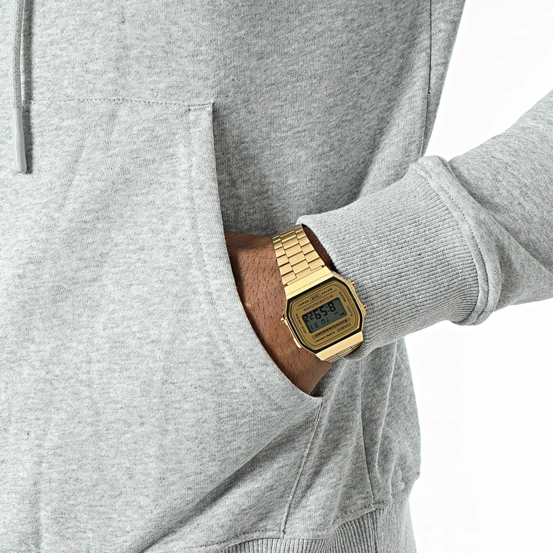 Promo 👍 Sweat Capuche X3050 Gris Chiné de MTX ✔️ – Image 2