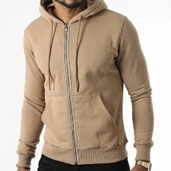 Tout neuf 😉 Sweat Zippé Capuche X3036 Marron de MTX 🎉